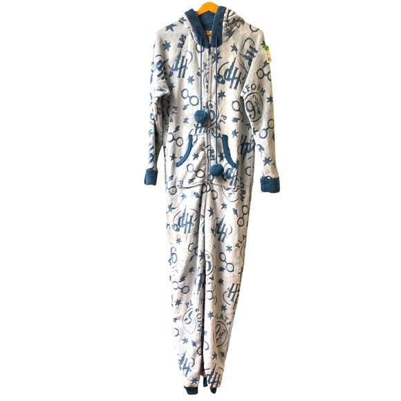 Harry Potter Onesie Pajamas Zip Up Hoodie - Picture 1 of 10